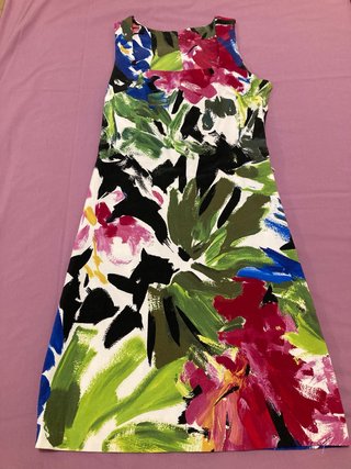 Vestido Floral Desigual sin Mangas
