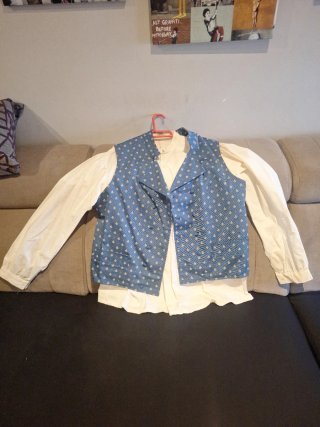 Traje Baturro Azul y Blanco