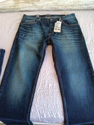 Vaqueros Bershka Azul Talla 44