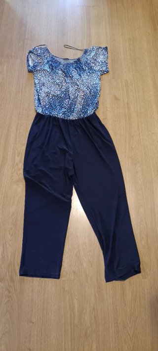 Mono Estampado Azul y Blanco Talla XXL