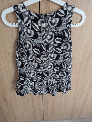 Blusa sin mangas Mango estampada