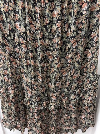 Falda larga estampada com brillos