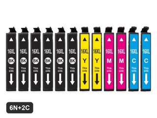 Cartuchos compatibles con Epson 16XL · 6N+2C