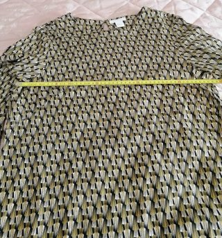 Vestito donna maniche lunghe fantasia