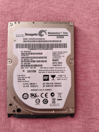 Disco Duro Interno Seagate 320GB 2.5