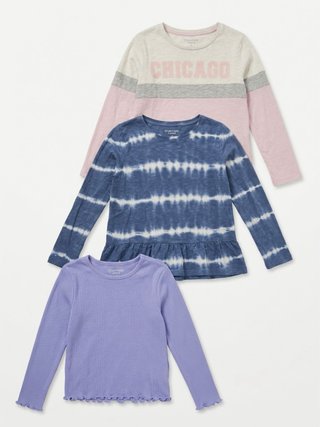 Pack 3 camisetas niña T. 5-6