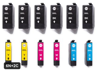 Cartuchos compatibles con Epson 29XL · 6N+2C