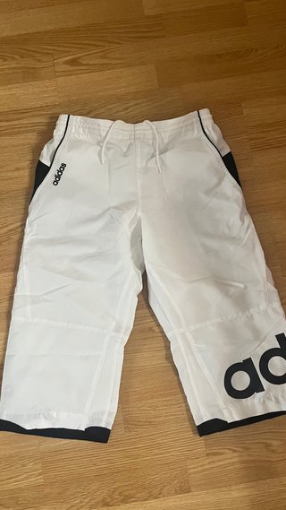 Pantalón Adidas Hombre Talla S Blanco
