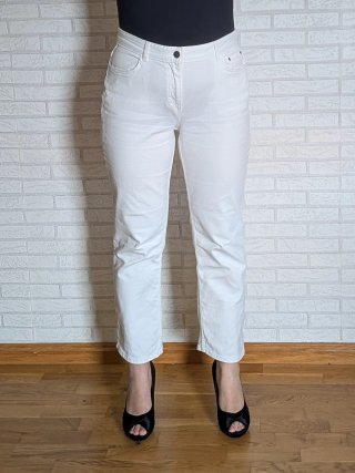 Vaquero recto crop Cortefiel blanco - Talla 42