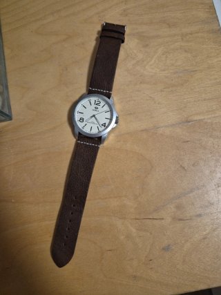Reloj Marea Marrón y Plateado