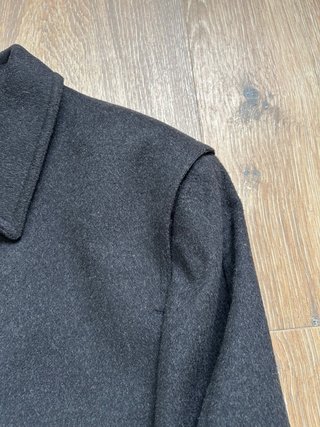 Chaquetón negro Loden hombre