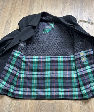 Chaquetón negro Loden hombre