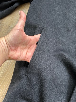 Chaquetón negro Loden hombre