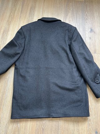 Chaquetón negro Loden hombre
