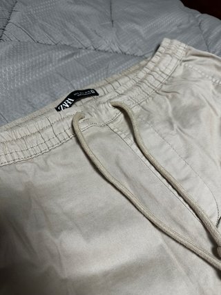 Pantalones Cargo Zara Beige