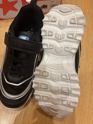 Zapatillas OH! girl negras y plateadas