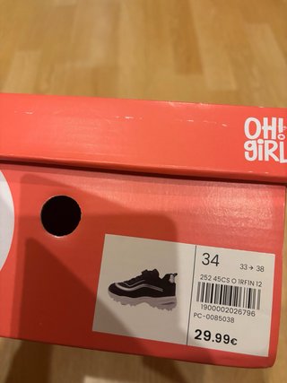 Zapatillas OH! girl negras y plateadas