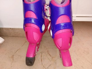 Patines en línea rosas y azules Talla 32-34