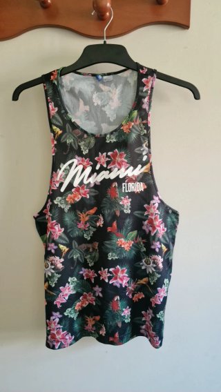 Camiseta hombre Miami Florida Tropical