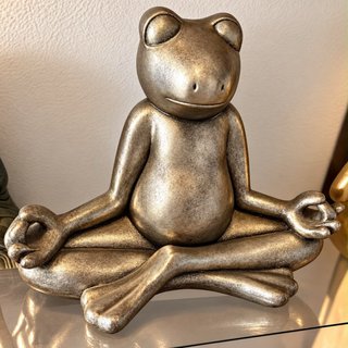 Figura Grande de Rana Meditando