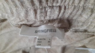 Calças de fato de treino bege Springfield