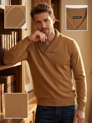Maglione Antony Morato senape scollo S