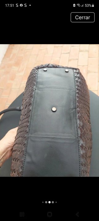 Bolso Massimo Dutti de Piel Trenzada