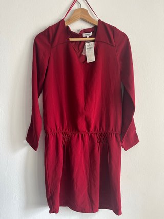Vestido Fórmula Joven Vintage Rojo Talla L