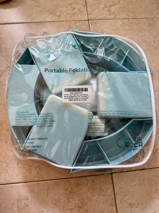 Orinal portátil plegable de viaje 2 en 1 con bolsa