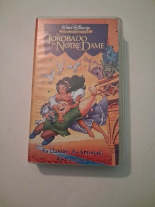 Cinta VHS El Jorobado de Notre Dame (Disney)