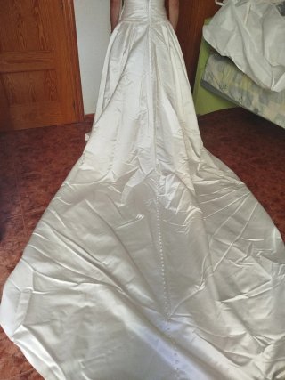 Vestido de novia Rosa Clará palabra de honor