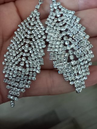Pendientes grandes pedrería
