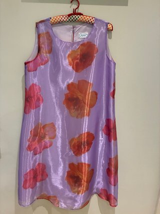 Vestido Premamá Raso Estampado Talla 42