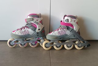 Patines en línea Oxelo Fit 5 JR Rosa Talla 35-38