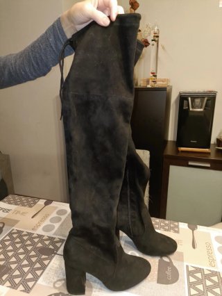 Botas altas negras talla 36