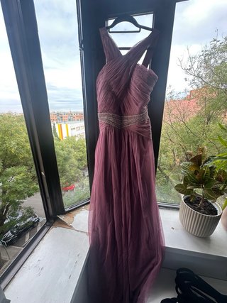 Vestido fiesta malva talla 44