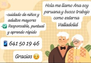 Hola busco empleo en Valladolid.