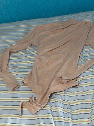 Body de manga larga beige