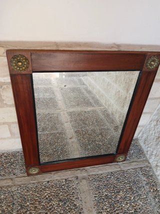 Espejo Antiguo de Madera