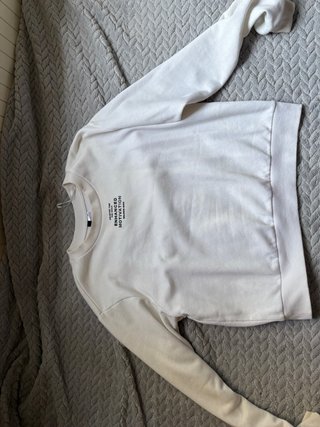 Sudadera H&M Blanca ENHANCED MOTIVATION