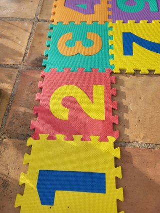 Alfombra Puzzle Números Foam Infantil