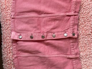Falda vaquera rosa