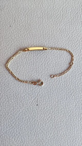 Pulsera bebé oro nueva