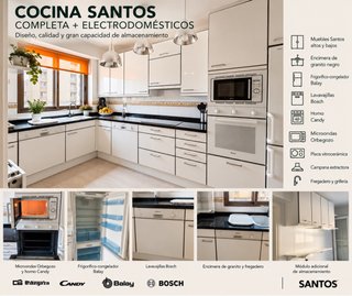 Cocina completa con electrodomésticos