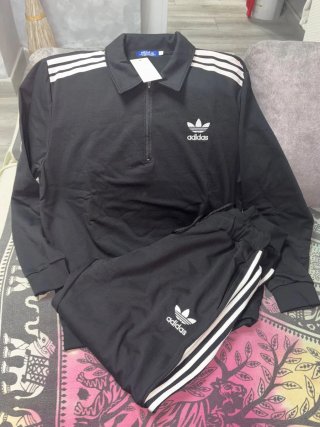 Chándal Adidas Bordado Verde y Negro