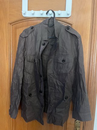 Chaqueta Militar Zara Gris