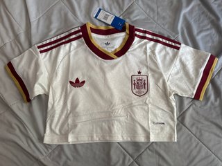 Adidas Crop Top Blanco España Talla M y L