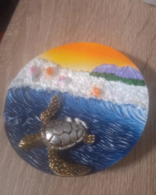 Imán Nevera Tortuga Marina Ola