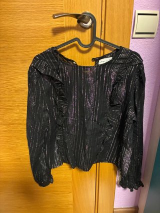 Camisa juvenil Lefties rayas plateadas M