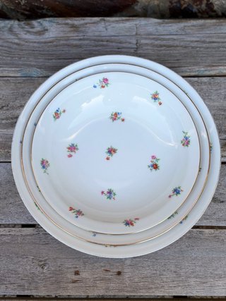 Set de 3 Fuentes de Porcelana Limoges